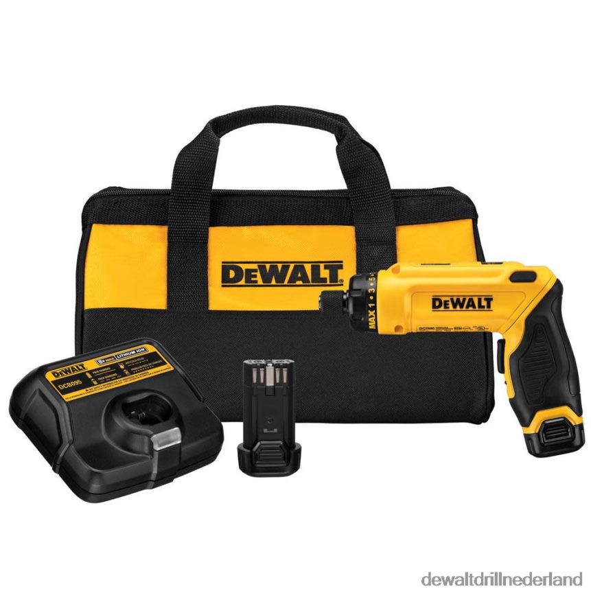 Dewalt Nederland Z6ZND012 | DEWALT 8 v max gyroscopische schroevendraaier 2 batterijset hulpmiddelen